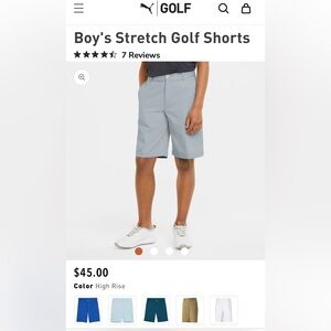 PUMA Boys golf shorts size small - 4 pack